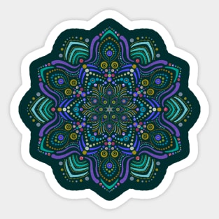 Ornate Metallic Mandala Sticker